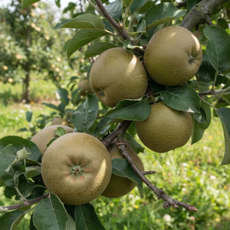 Malus domestica 'Court Pendu Gris' - Pommier à couteau