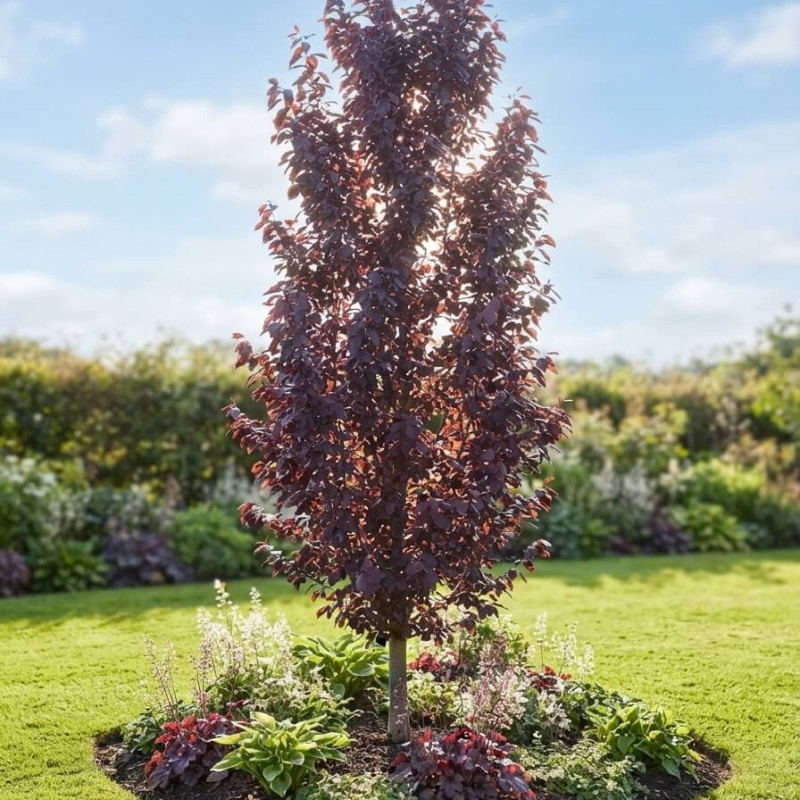 Prunus cerasifera Crimson Pointe - Cerisier à fleurs
