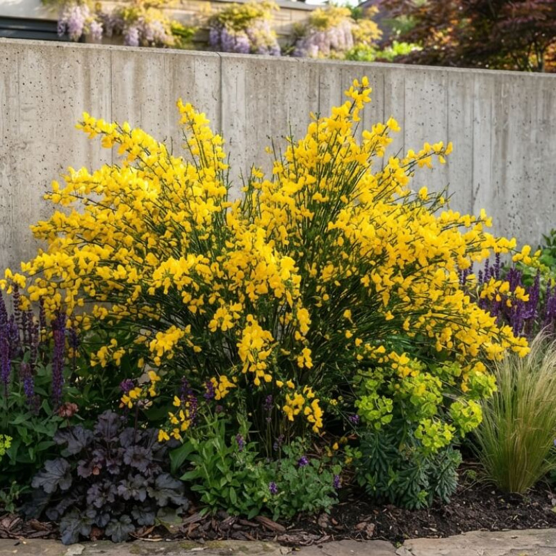 Cytisus × praecox 'Allgold' - Genêt précoce